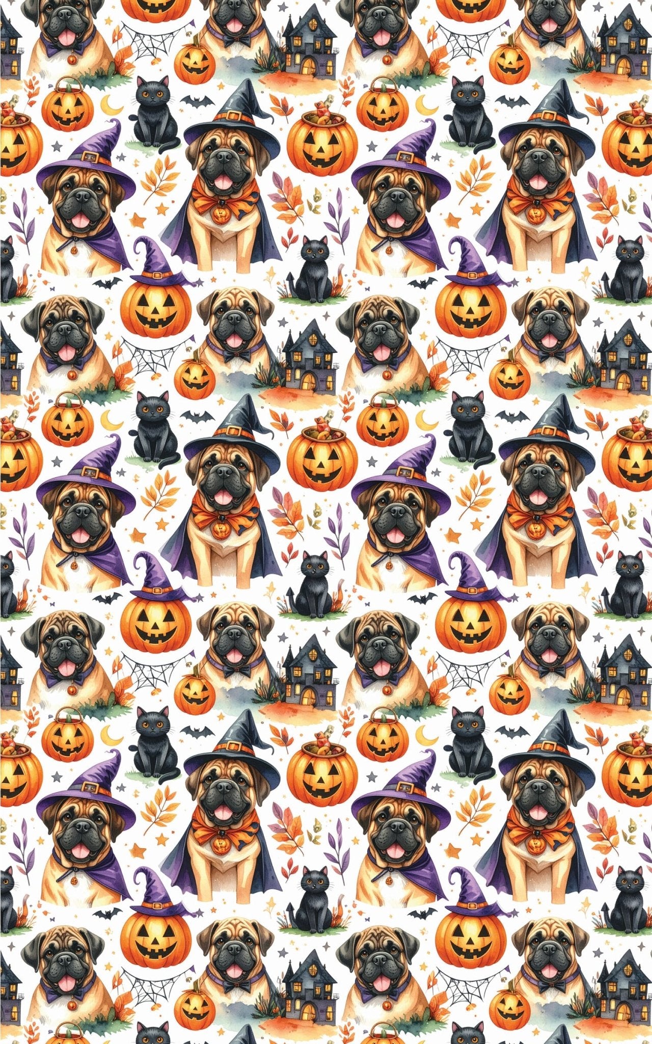 Halloween Protectors (English Mastiff) Wrapping Paper