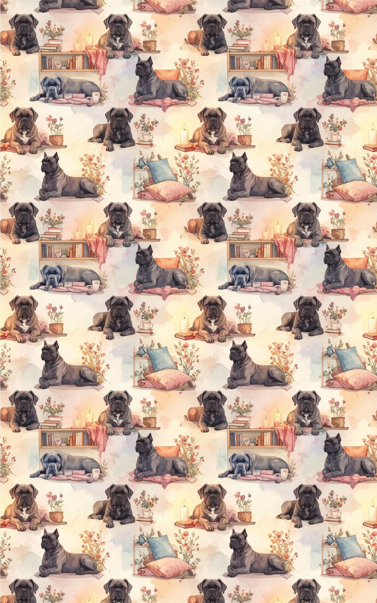 Cozy Reading Nook (Cane Corso) Wrapping Paper - London Penny Gift Wrap