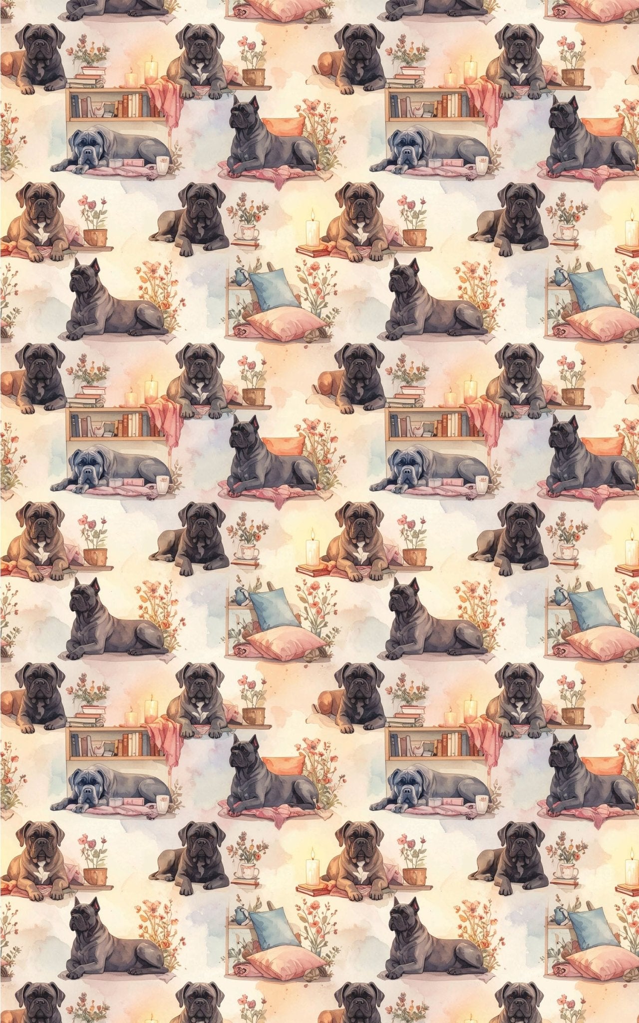 Cozy Reading Nook (Cane Corso) Wrapping Paper - London Penny Gift Wrap