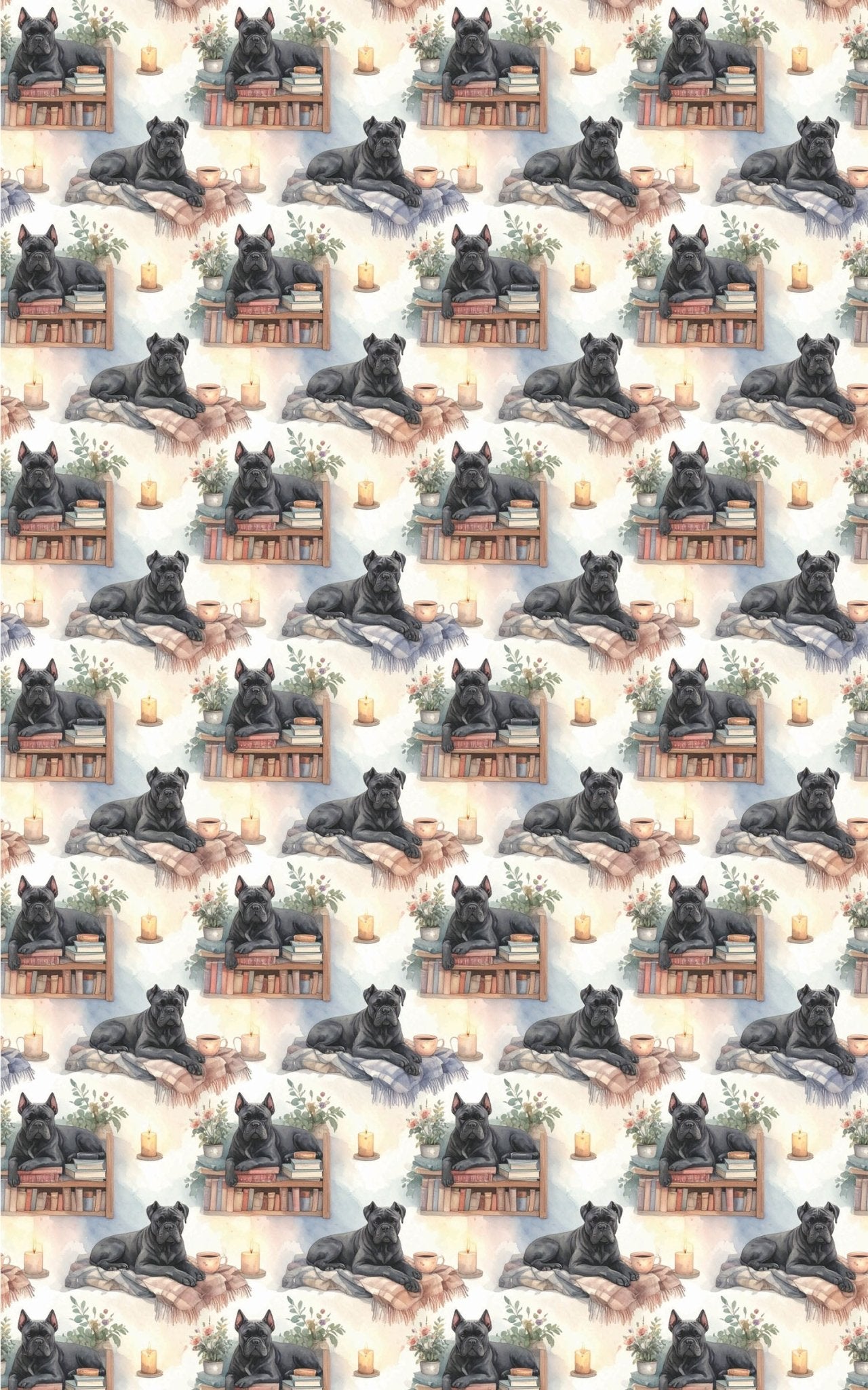 Relaxed Reading Buddy (Cane Corso) Wrapping Paper - London Penny Gift Wrap