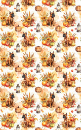 Harvest Market (Cane Corso) Wrapping Paper - London Penny Gift Wrap