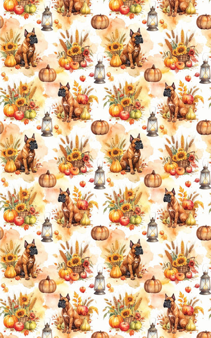 Harvest Market (Cane Corso) Wrapping Paper - London Penny Gift Wrap