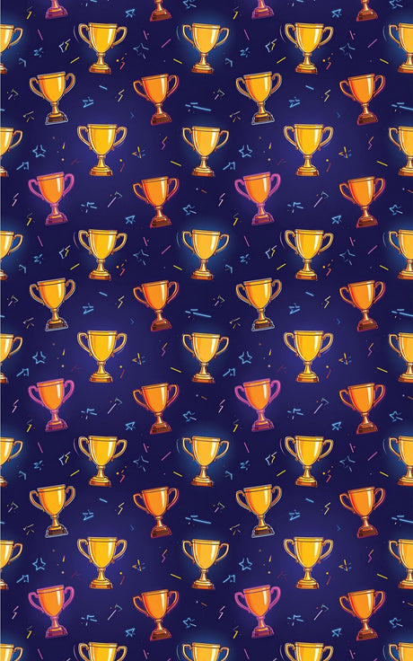Victory Trophy Surge Glossy Wrapping Paper - London Penny Gift Wrap