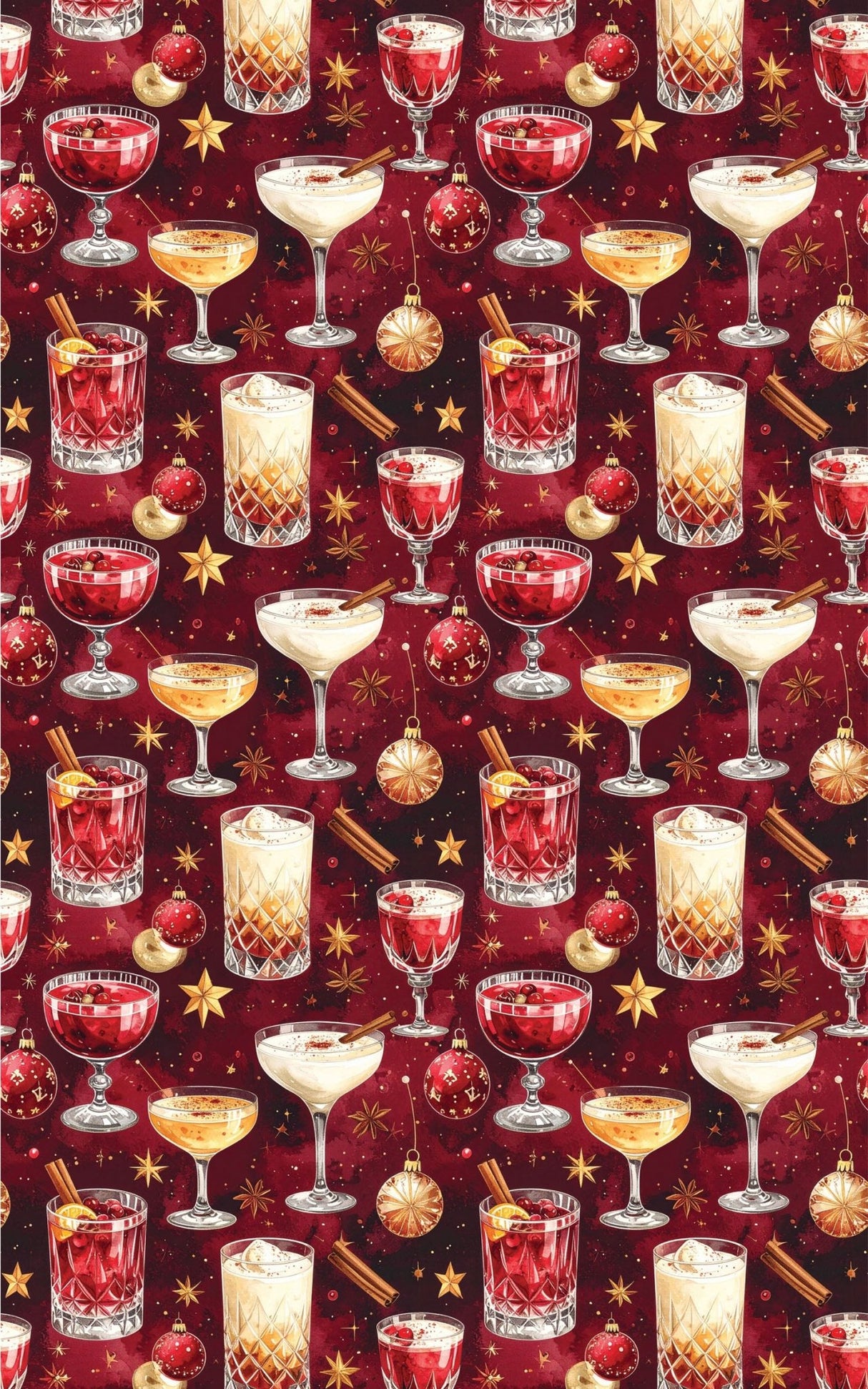 LIMITED TIME | Christmas Cocktail Lounge Wrapping Paper - London Penny Gift Wrap
