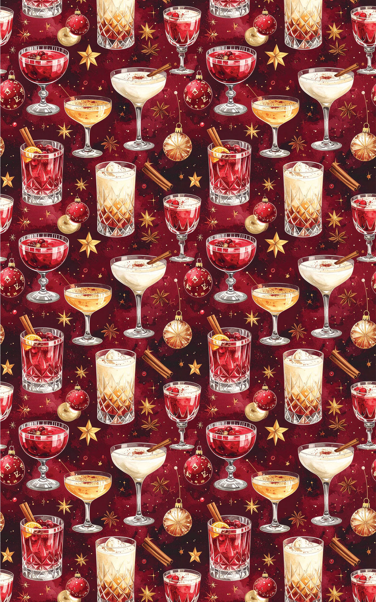 LIMITED TIME | Christmas Cocktail Lounge Wrapping Paper