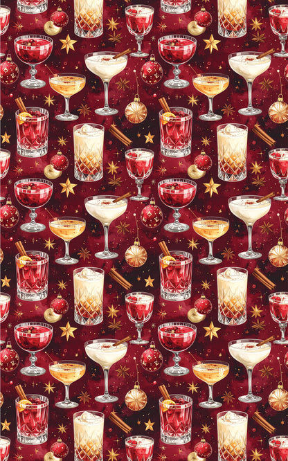 LIMITED TIME | Christmas Cocktail Lounge Wrapping Paper