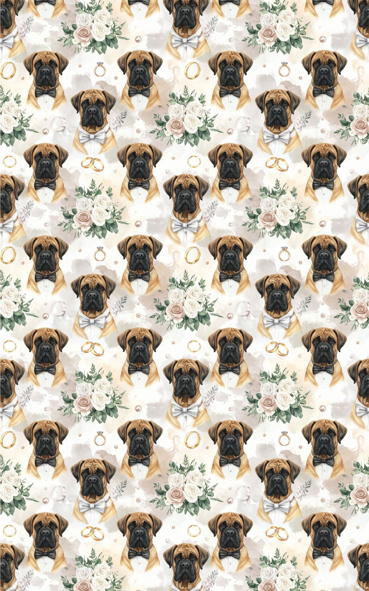 Wedding Elegance (English Mastiff) Wrapping Paper - London Penny Gift Wrap