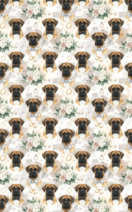 Wedding Elegance (English Mastiff) Wrapping Paper - London Penny Gift Wrap