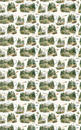 Alpine Disc Adventure Wrapping Paper - London Penny Gift Wrap