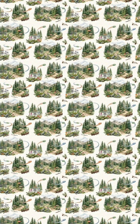 Alpine Disc Adventure Wrapping Paper - London Penny Gift Wrap