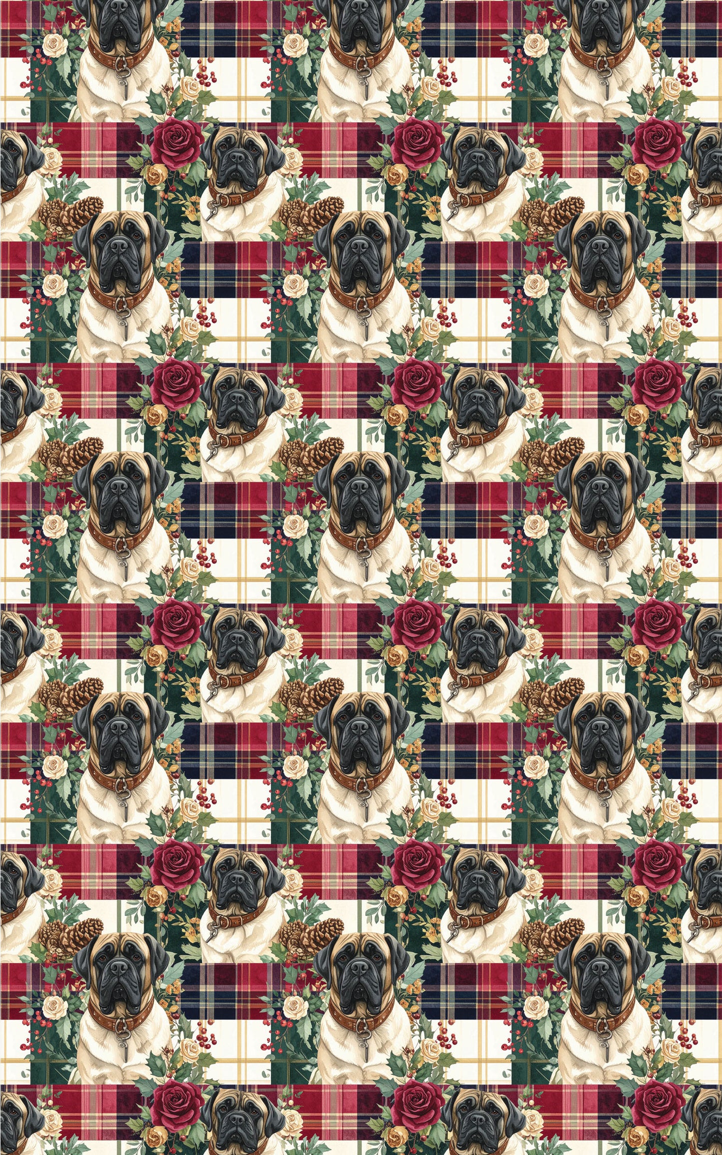 Tartan & Tradition (English Mastiff) Wrapping Paper