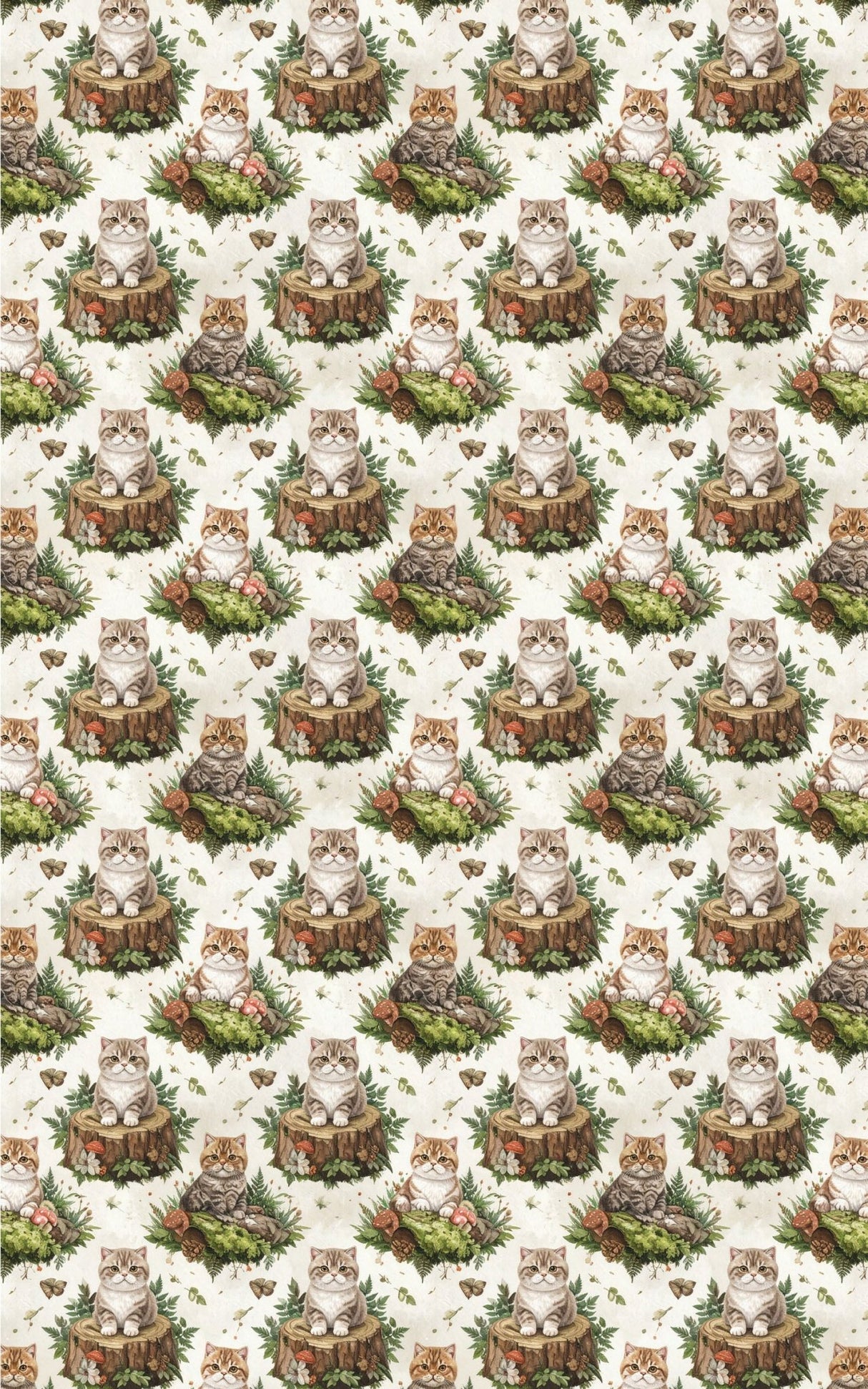 Enchanted Woodland (Exotic Shorthair) Wrapping Paper - London Penny Gift Wrap