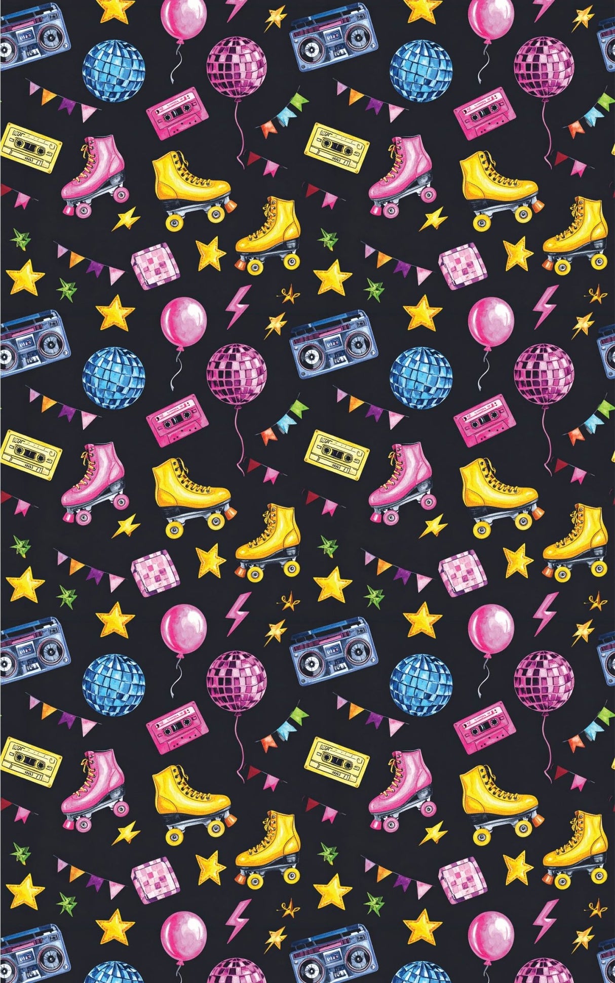 Saturday Night Skate Wrapping Paper - London Penny Gift Wrap