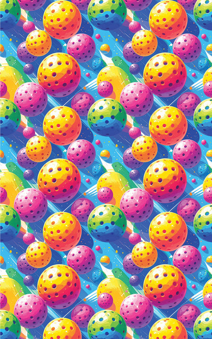 Pop Color Pickleball Wrapping Paper