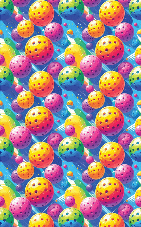 Pop Color Pickleball Wrapping Paper - London Penny Gift Wrap