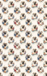 Floral Elegance (English Mastiff) Wrapping Paper - London Penny Gift Wrap