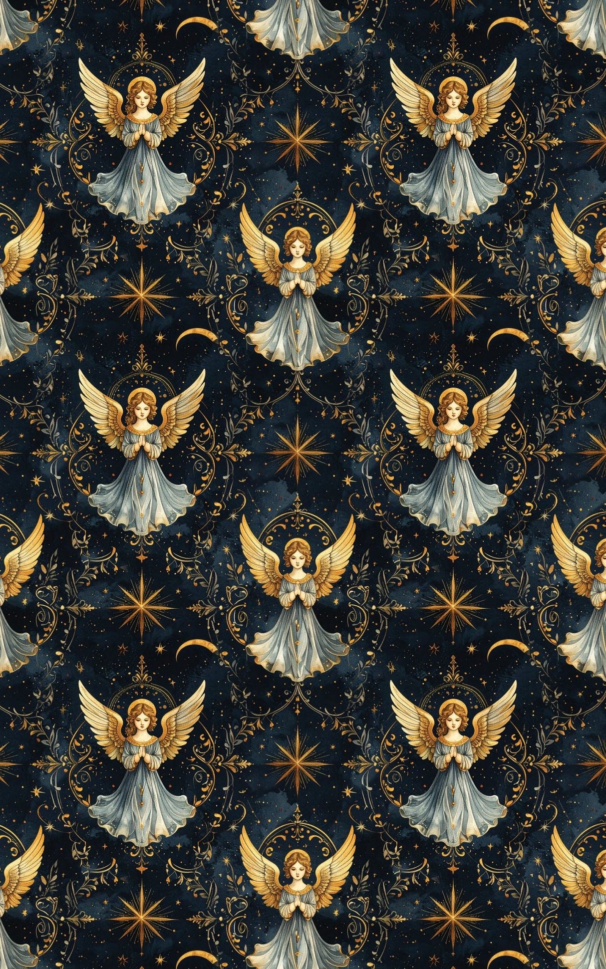 LIMITED TIME | Renaissance Star Angels Wrapping Paper - London Penny Gift Wrap