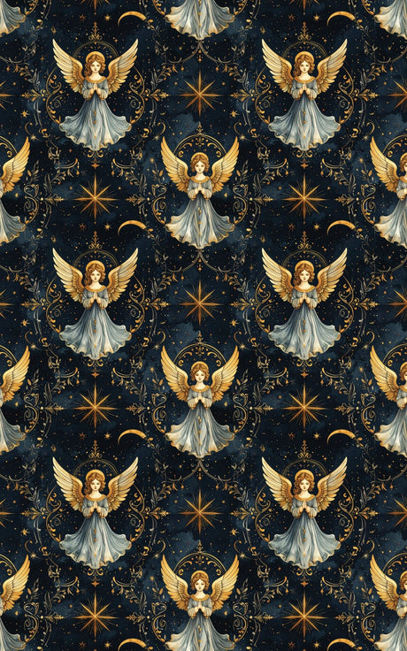 LIMITED TIME | Renaissance Star Angels Wrapping Paper - London Penny Gift Wrap