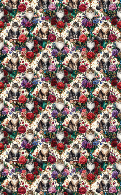Luxury Jewel Garden (Maine Coon) Wrapping Paper
