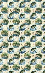Freshwater Action Registry Wrapping Paper - London Penny Gift Wrap