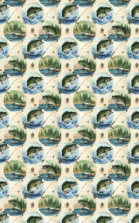 Freshwater Action Registry Wrapping Paper - London Penny Gift Wrap