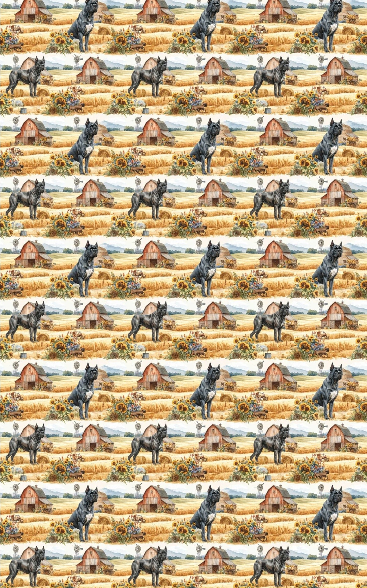 Rustic Farm Companion (Cane Corso) Wrapping Paper - London Penny Gift Wrap