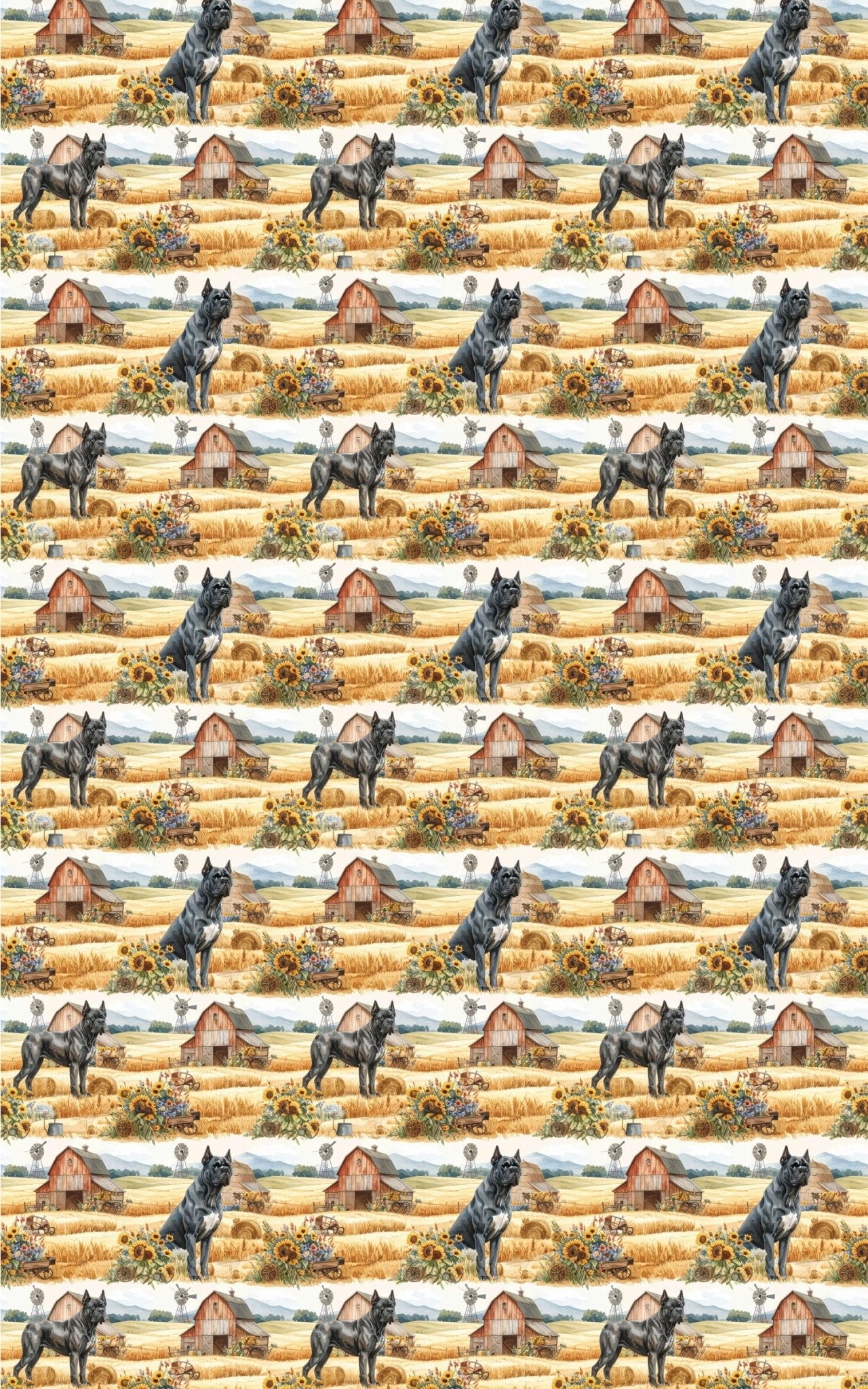 Rustic Farm Companion (Cane Corso) Wrapping Paper - London Penny Gift Wrap