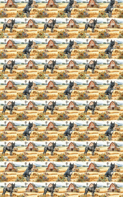 Rustic Farm Companion (Cane Corso) Wrapping Paper - London Penny Gift Wrap
