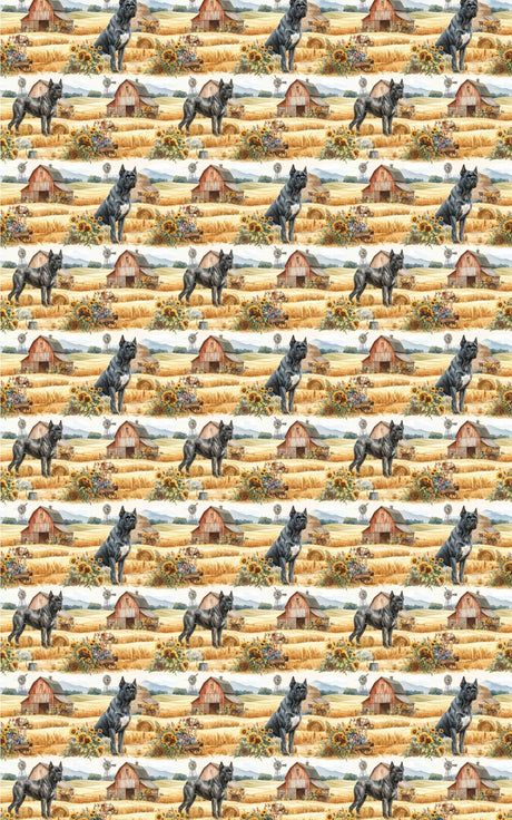 Rustic Farm Companion (Cane Corso) Wrapping Paper - London Penny Gift Wrap