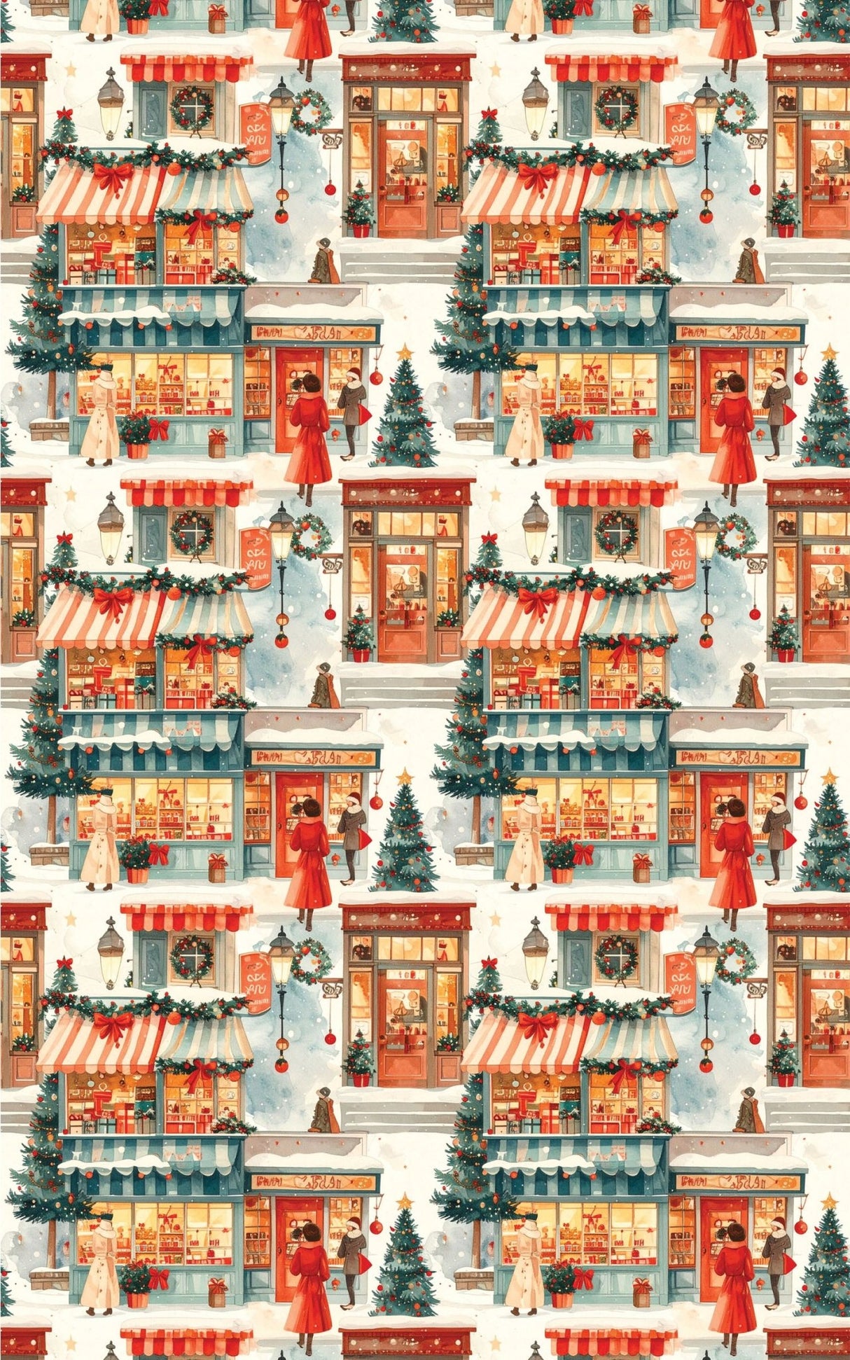 LIMITED TIME | Christmas Shopping Jubilee Wrapping Paper - London Penny Gift Wrap