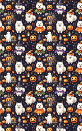 Halloween Samoyeds Wrapping Paper - London Penny Gift Wrap