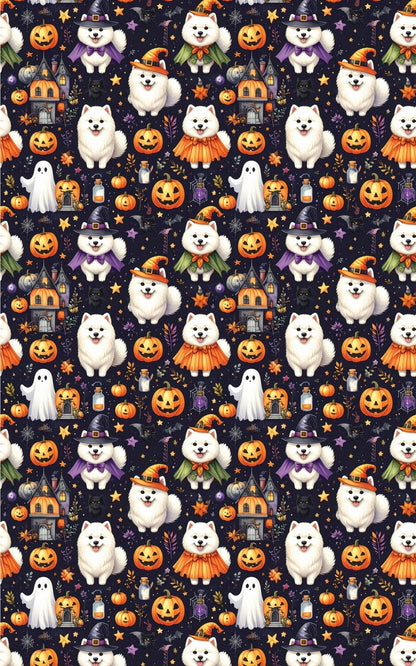 Halloween Samoyeds Wrapping Paper - London Penny Gift Wrap