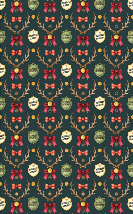 LIMITED TIME | Rudolph's Academy Archive Wrapping Paper - London Penny Gift Wrap