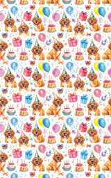 Birthday Celebration (English Mastiff) Wrapping Paper - London Penny Gift Wrap