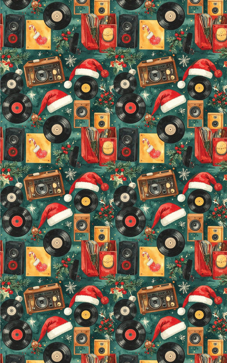 LIMITED TIME | The Merry Record Club Wrapping Paper - London Penny Gift Wrap