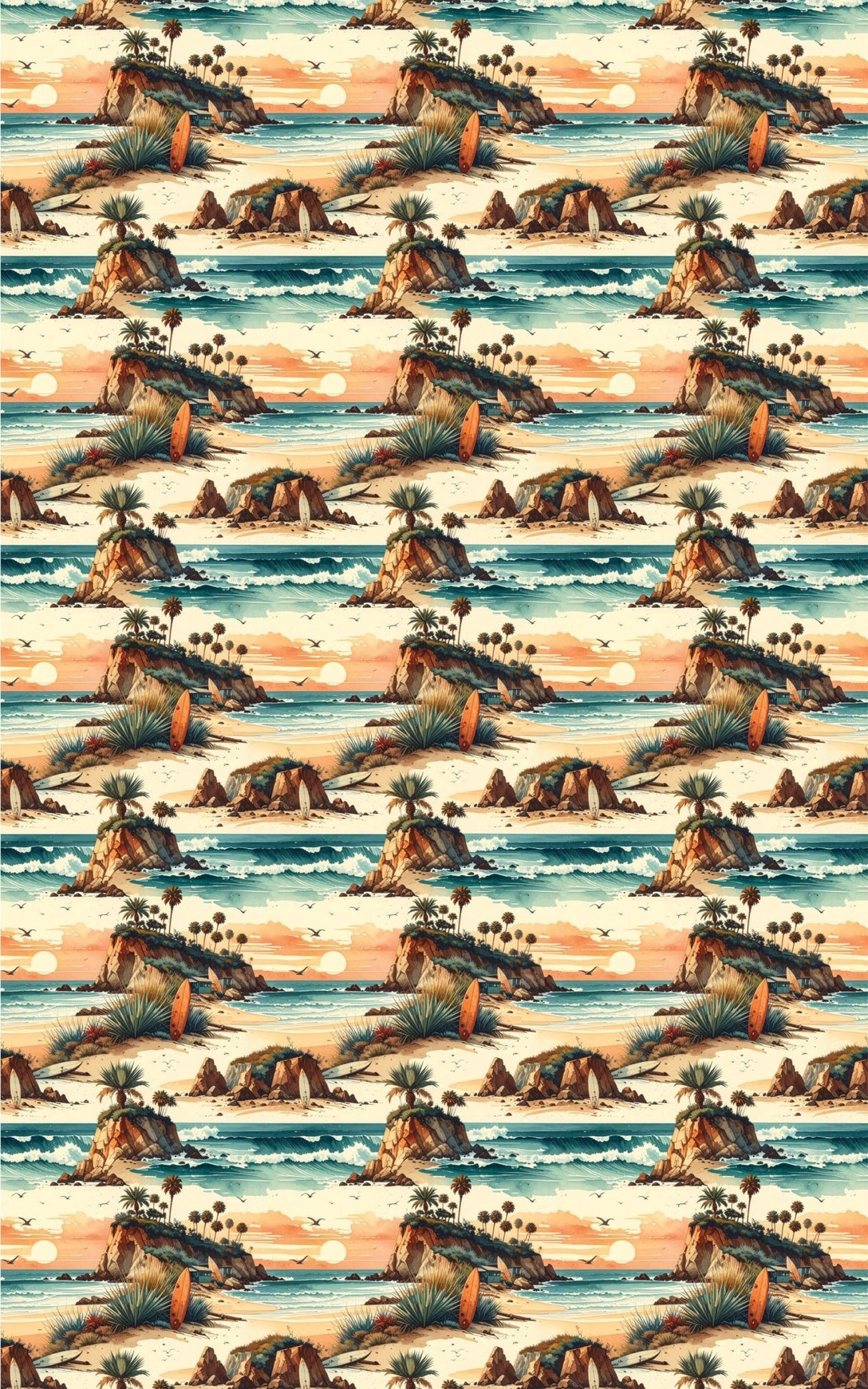 Vintage Surf Escape Wrapping Paper - London Penny Gift Wrap