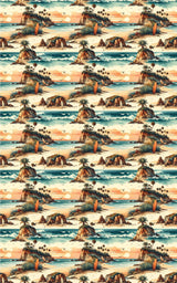 Vintage Surf Escape Wrapping Paper - London Penny Gift Wrap