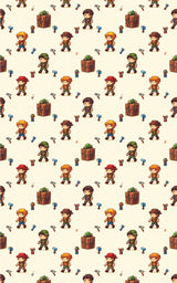 Retro 8-Bit Adventure Wrapping Paper - London Penny Gift Wrap