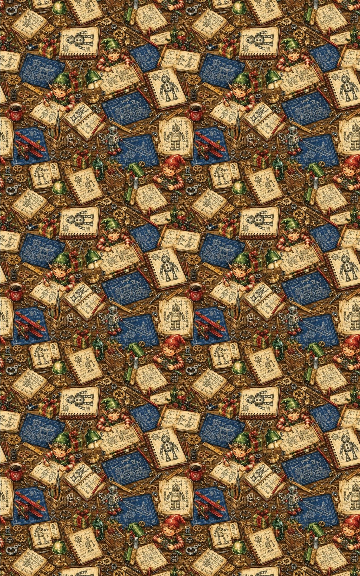 LIMITED TIME | Elf Engineering Studio Wrapping Paper - London Penny Gift Wrap