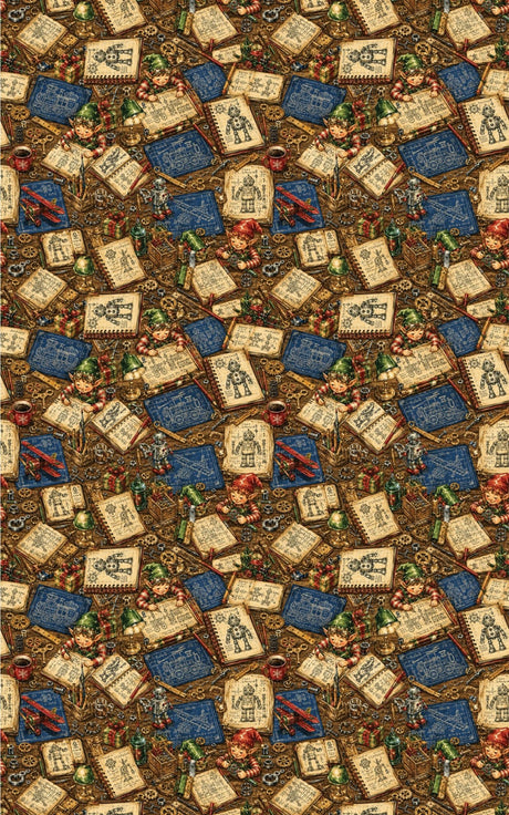 LIMITED TIME | Elf Engineering Studio Wrapping Paper - London Penny Gift Wrap