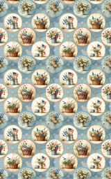 Summer Heritage Medallions Wrapping Paper - London Penny Gift Wrap