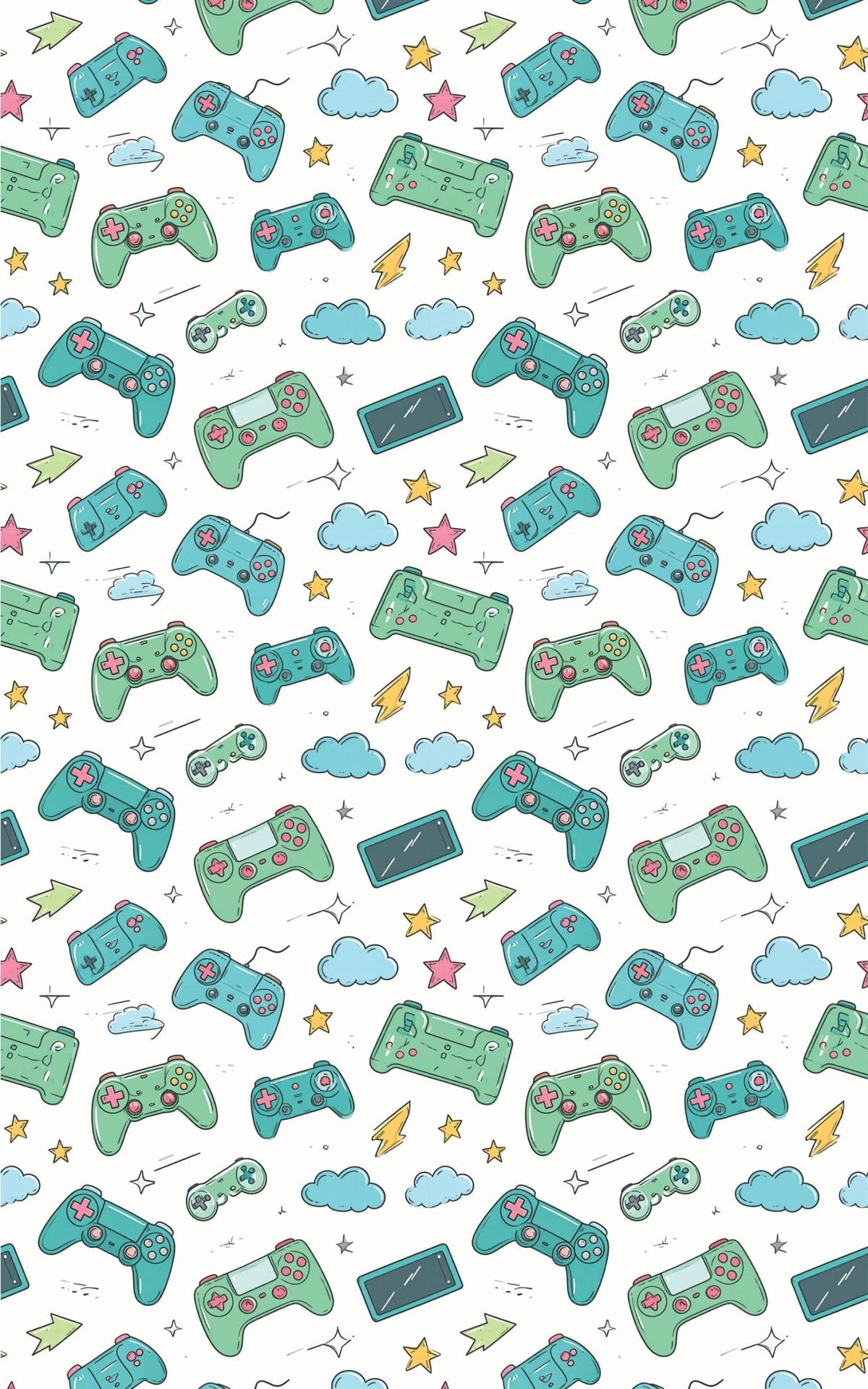 Game On Go Icons Wrapping Paper - London Penny Gift Wrap