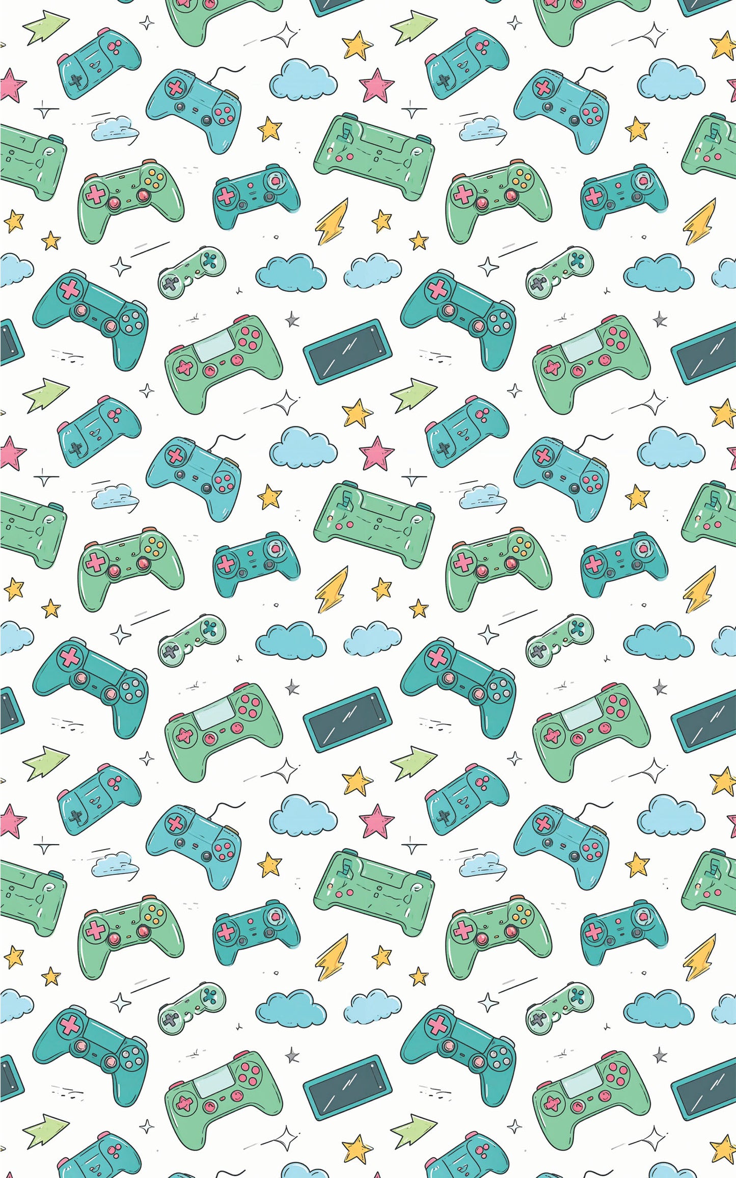Game On Go Icons Wrapping Paper