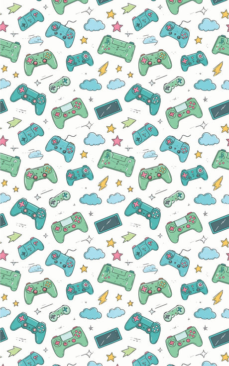 Game On Go Icons Wrapping Paper - London Penny Gift Wrap