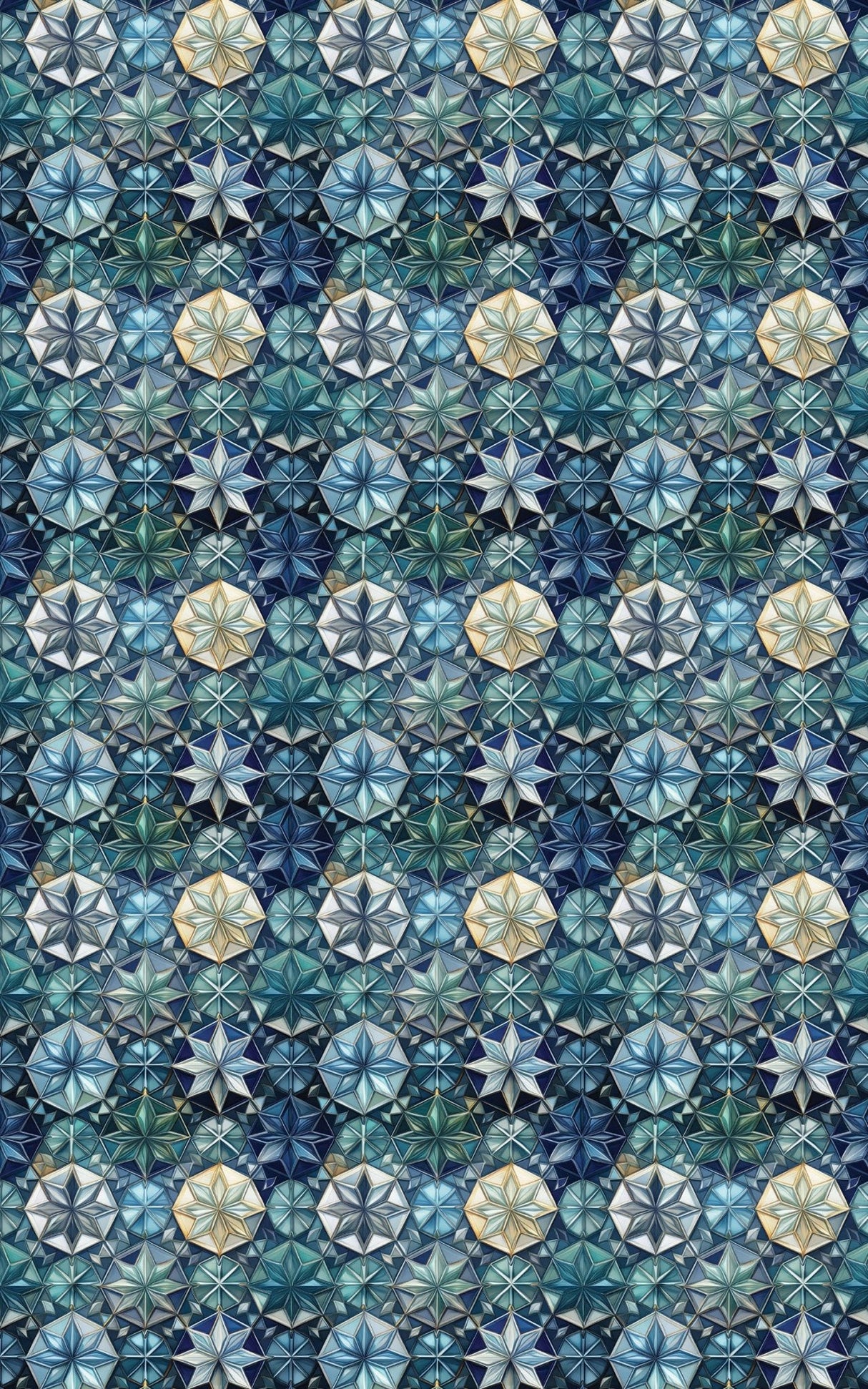 Interlaced Stars - London Penny Gift Wrap