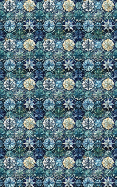 Interlaced Stars - London Penny Gift Wrap
