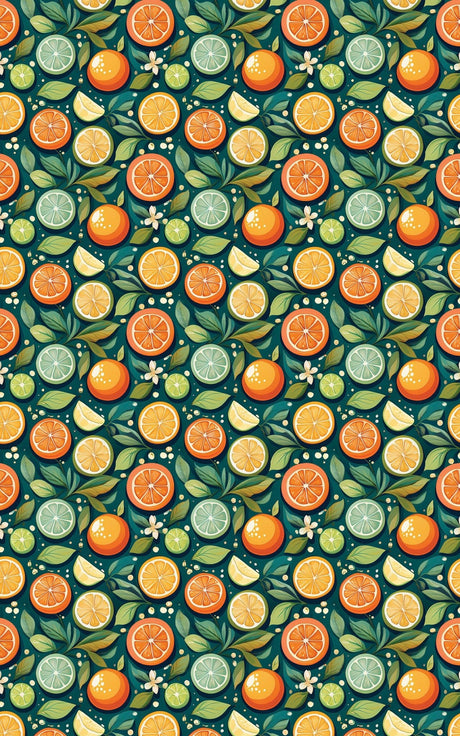 Summer Citrus - London Penny Gift Wrap