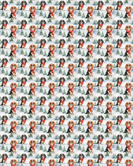 Cavalier King Christmas Sherpa Blanket - London Penny Gift Wrap