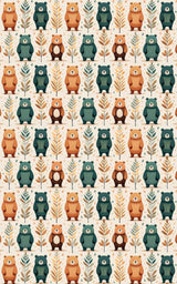 Bear & Leaf Harmony - London Penny Gift Wrap