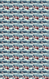 Snowball Blitz - London Penny Gift Wrap